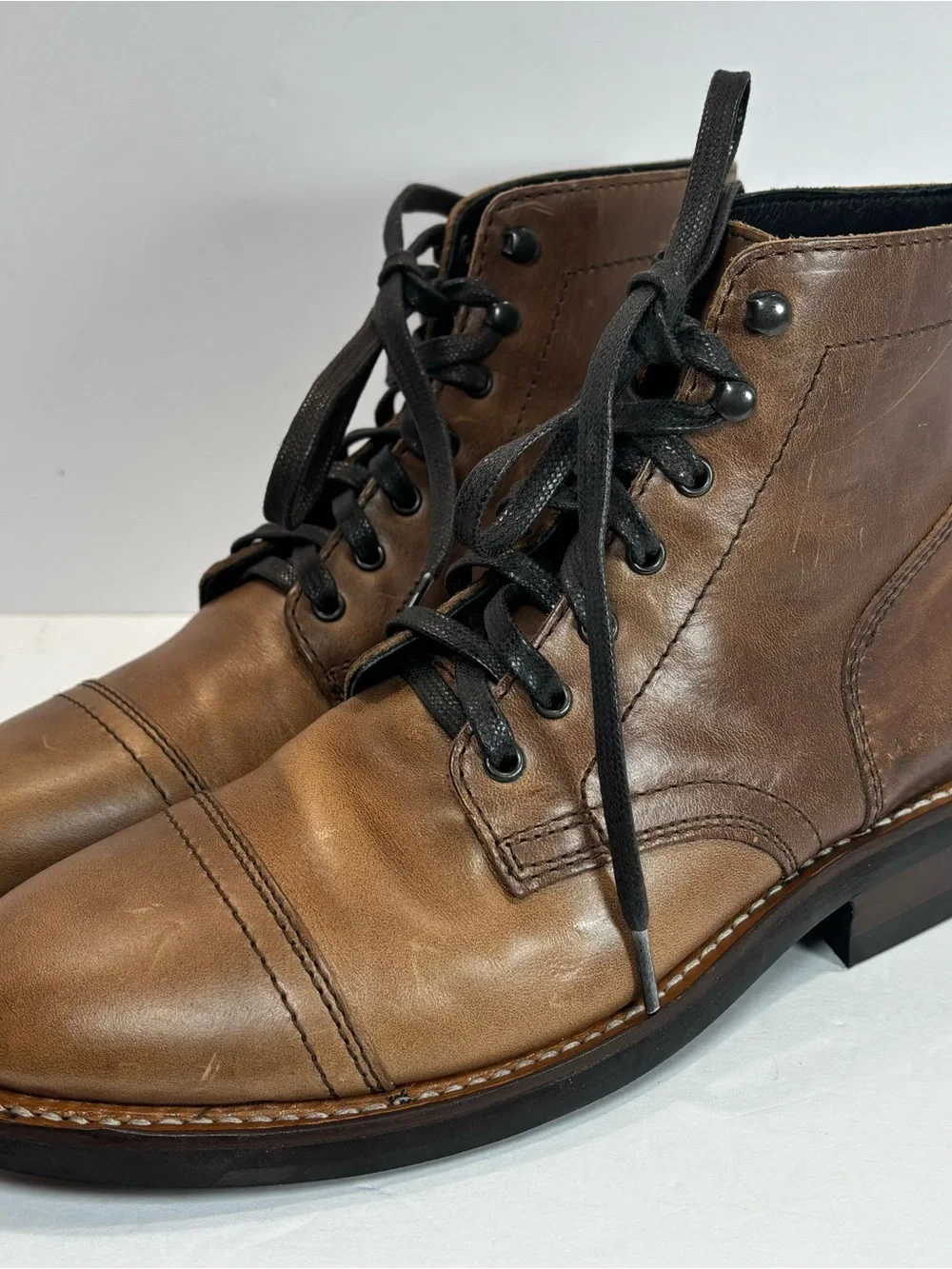 Thursday Boot Co Heritage Captain Brandy Brown Leather Men’s Sz 6 EUC Designer
